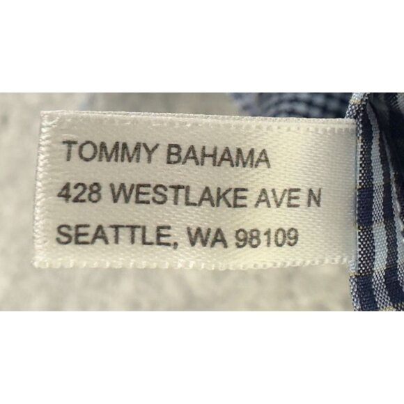 Tommy Bahama Island Modern Fit Plaid Shirt Men XL Blue/White Cotton Long Sleeve - Picture 11 of 12